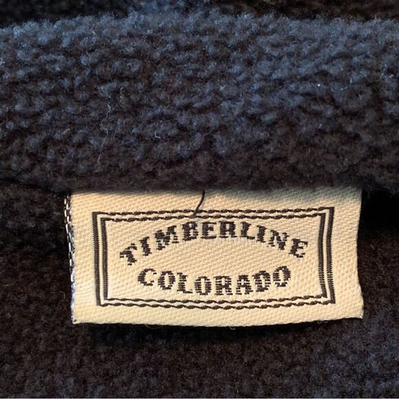 TIMBERLINE COLORADO FLEECE JACKET MENS XL BLACK QUARTER ZIP PULL ON. - Picture 9 of 15